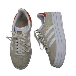 Adidas Gazelle Bold Wonder Beige Orange Platform Sneakers Women's 6 Runs Large